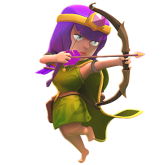 Лучница 7 уровня атакует Лучница 7 уровня атакует