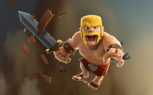 The Barbarian - Serious about battle, casual about footwear