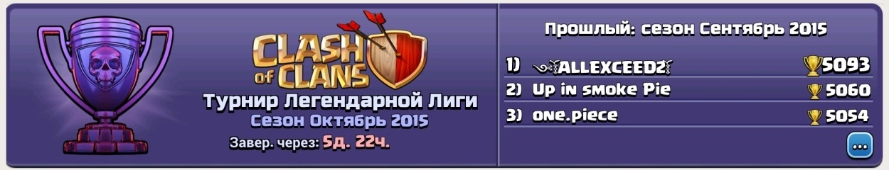 Турнир легендарной лиги Турнир легендарной лиги