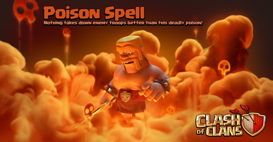 Poison Spell - Nothing takes down enemy troops better then this deadly poison! Poison Spell - Nothing takes down enemy troops better then this deadly poison!
